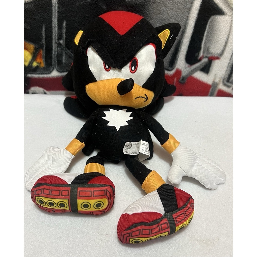 SONIC The Hedgehog Official Sega Shadow 16" Plush Black Nanco Game 2012